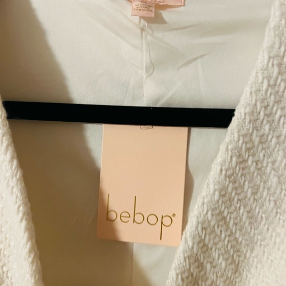 NWT BeBop Ivory Mini Dress with Gold Accents size medium - Picture 3 of 5
